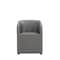 Manhattan Comfort Anna Round Faux Leather Dining Armchair in Pewter DC059AR-PE - alternate 1